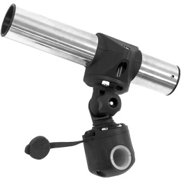 Держатель спиннинга сквозной на леер быстросъемный, нержавеющая сталь (030618T)